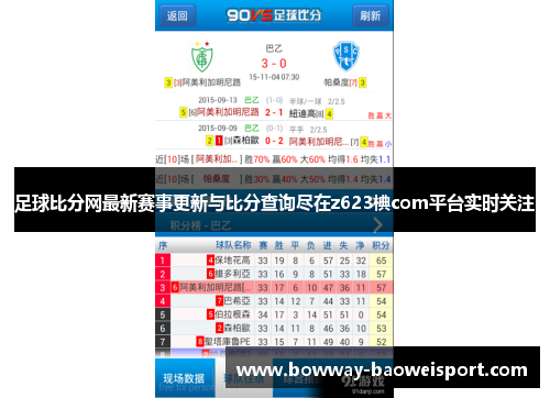 足球比分网最新赛事更新与比分查询尽在z623椣com平台实时关注