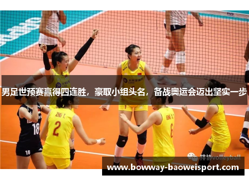 男足世预赛赢得四连胜，豪取小组头名，备战奥运会迈出坚实一步